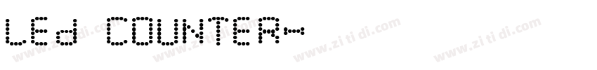 LED Counter字体转换